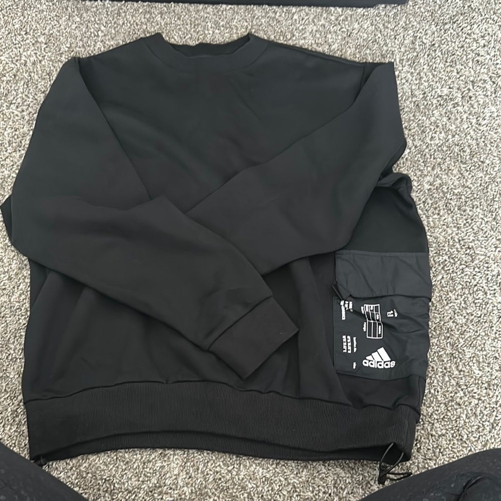 Adidas Black Crewneck Sweater